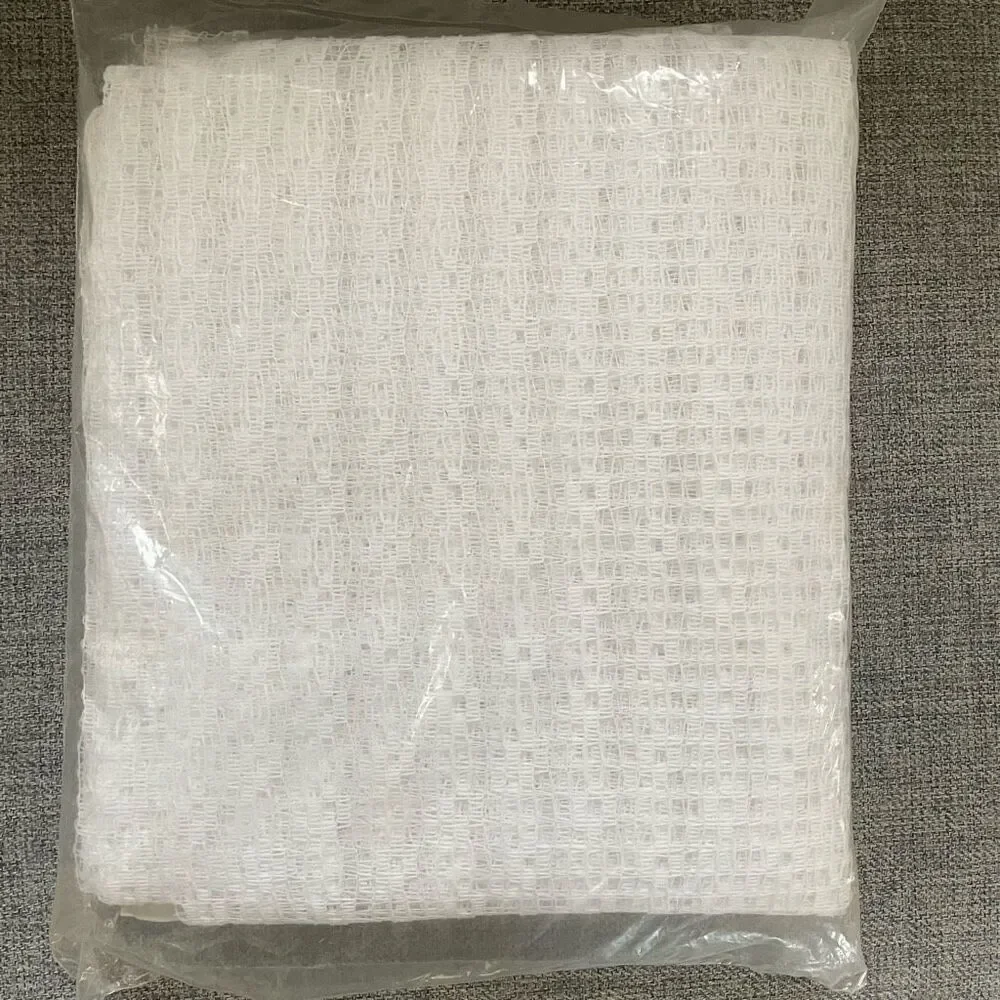 NWT NOS NIP Vintage Pair 2 Kelly Curtain Panels White Textured Weave 40” x 81”